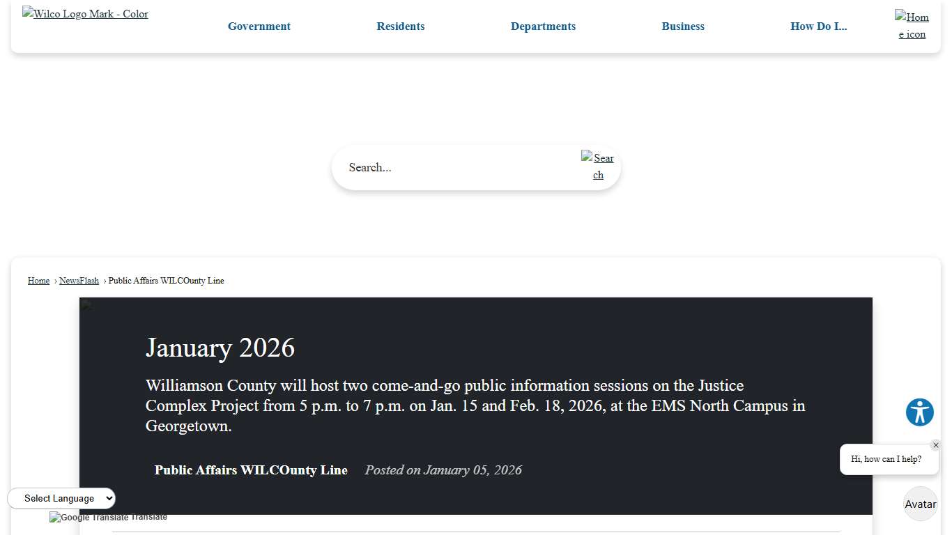 January 2026 • Williamson County, TX